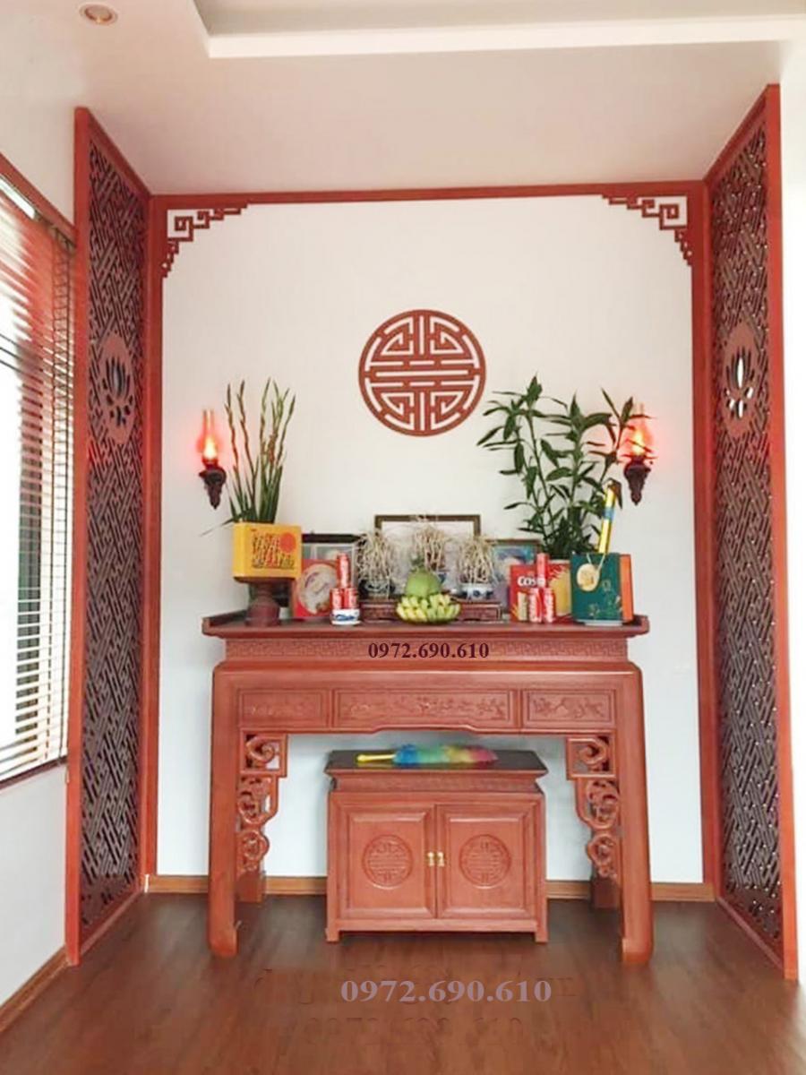 Vách ngăn trang trí phòng thờ